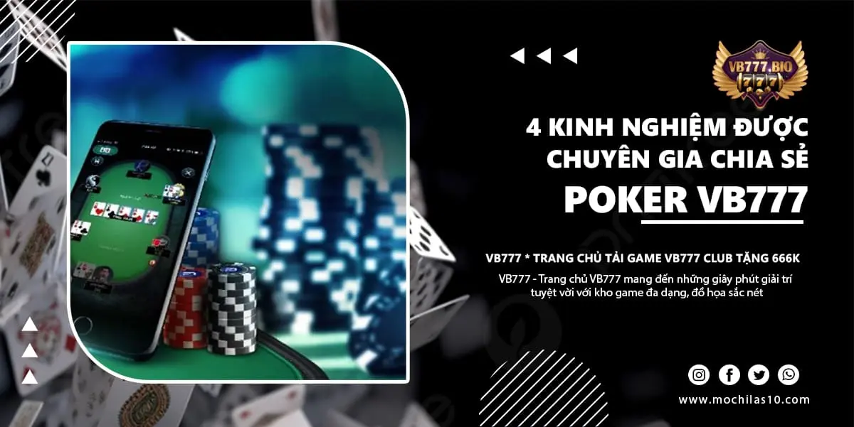 mẹo chơi poker chia sẻ từ vb777