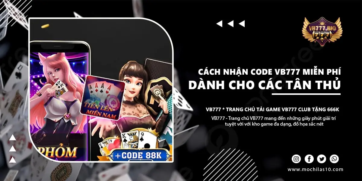 cách nhận code VB777