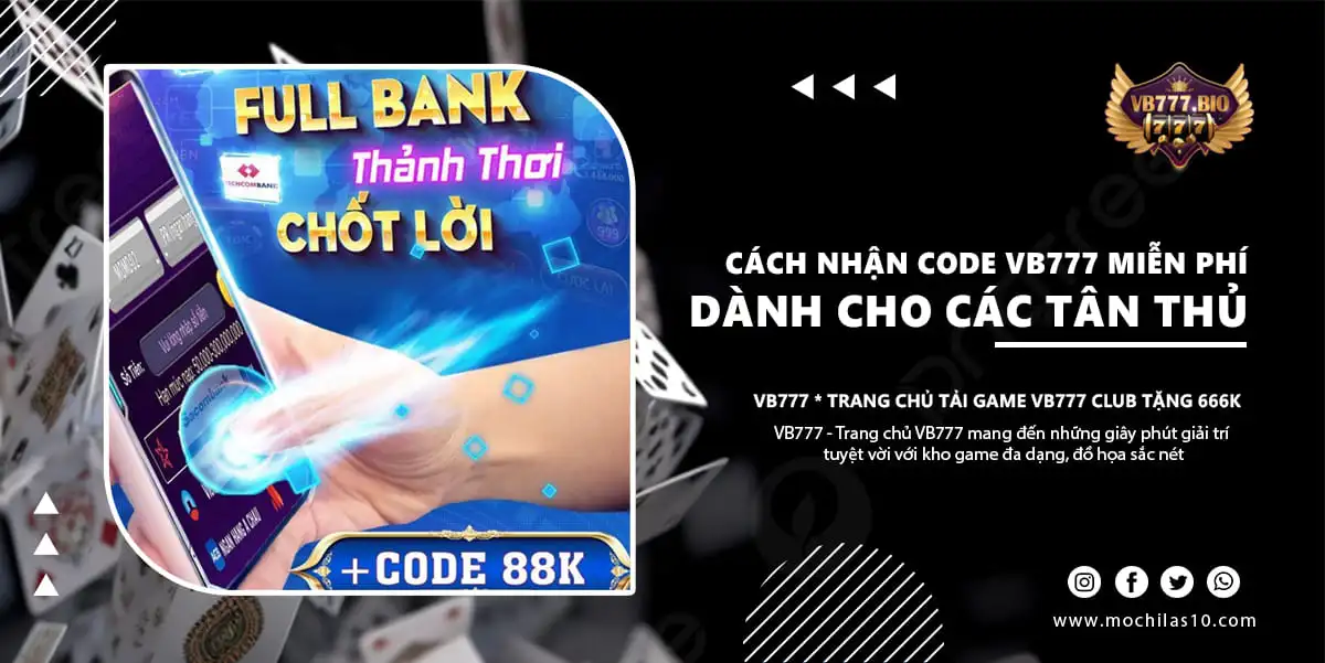 cách nhận code vb777