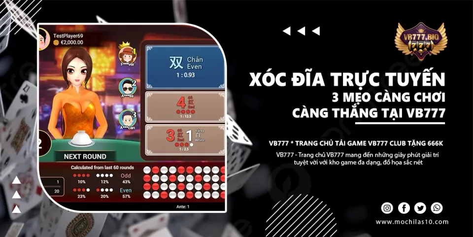 xóc đĩa trực tuyến vb777